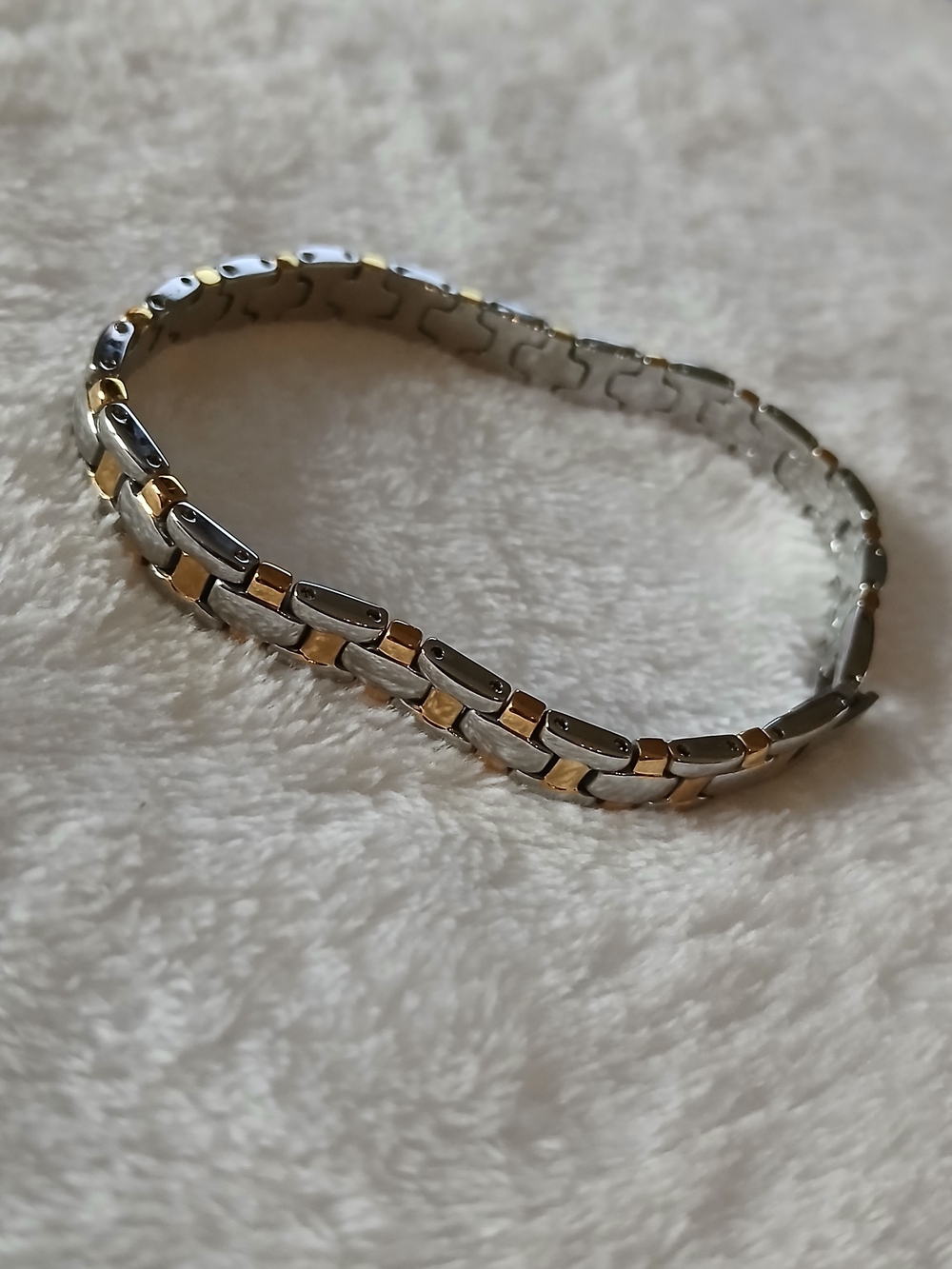 💥 Stainless Steel Two-Tone Silver & Gold Link Bracelet by KRISTINE